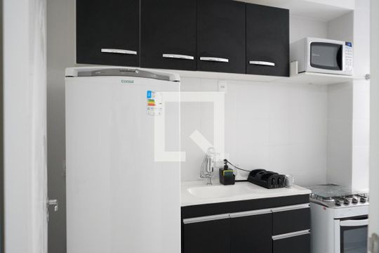 Cozinha de apartamento à venda com 1 quarto, 27m² em Brás, São Paulo