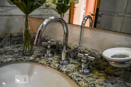 Banheiro - Torneira de apartamento à venda com 3 quartos, 100m² em Vila Pereira Barreto, São Paulo