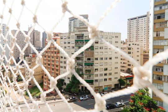 Vista do Quarto de kitnet/studio à venda com 1 quarto, 40m² em Bela Vista, São Paulo