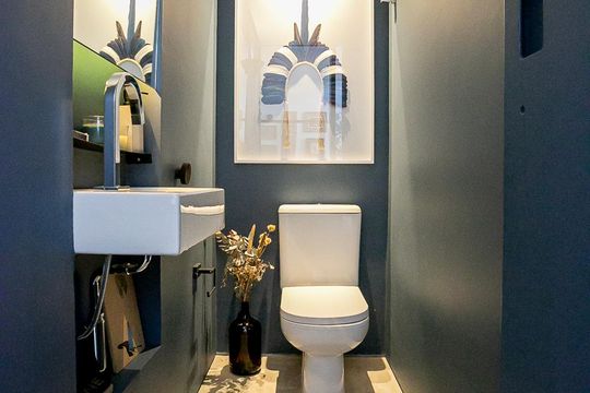 Lavabo de apartamento à venda com 1 quarto, 74m² em Vila Madalena, São Paulo