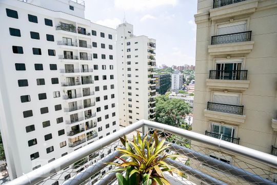 Vista da Varanda de apartamento à venda com 1 quarto, 74m² em Vila Madalena, São Paulo