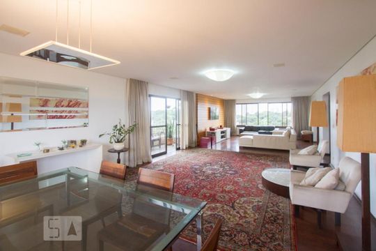 Sala de apartamento para alugar com 4 quartos, 328m² em Santo Amaro, São Paulo