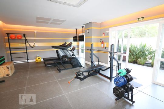 Área comum - Academia de apartamento para alugar com 3 quartos, 77m² em Navegantes, Porto Alegre
