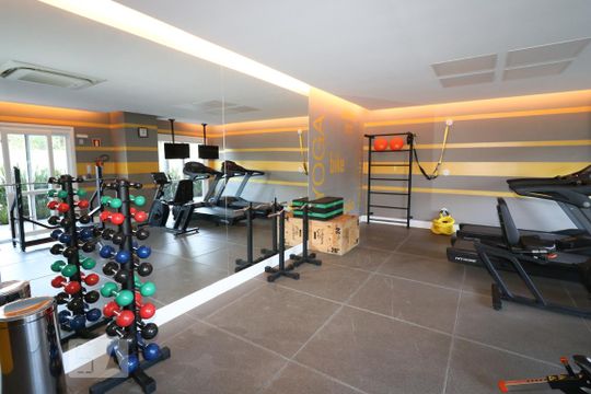 Área comum - Academia de apartamento para alugar com 3 quartos, 77m² em Navegantes, Porto Alegre