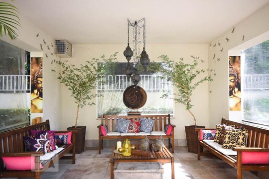 Área de descanso de apartamento à venda com 2 quartos, 69m² em Vila Andrade, São Paulo