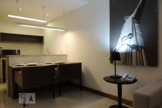 Cozinha de apartamento para alugar com 1 quarto, 46m² em Jacarepaguá, Rio de Janeiro