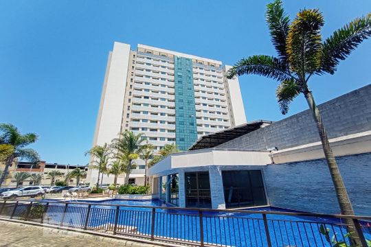 Área comum - Piscina de apartamento à venda com 1 quarto, 46m² em Jacarepaguá, Rio de Janeiro