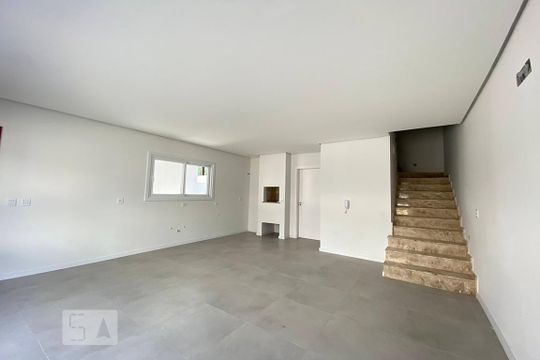 Sala/Cozinha de casa de condomínio à venda com 3 quartos, 108m² em Pátria Nova, Novo Hamburgo