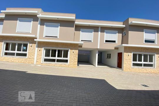 Vista da Sala/Cozinha de casa de condomínio à venda com 3 quartos, 108m² em Pátria Nova, Novo Hamburgo