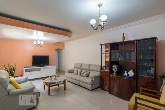 Sala de casa para alugar com 4 quartos, 198m² em Parque Erasmo Assunção, Santo André