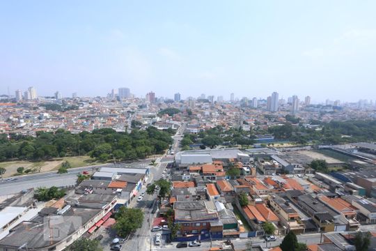 Vista da Sala de apartamento à venda com 2 quartos, 38m² em Vila Pierina, São Paulo