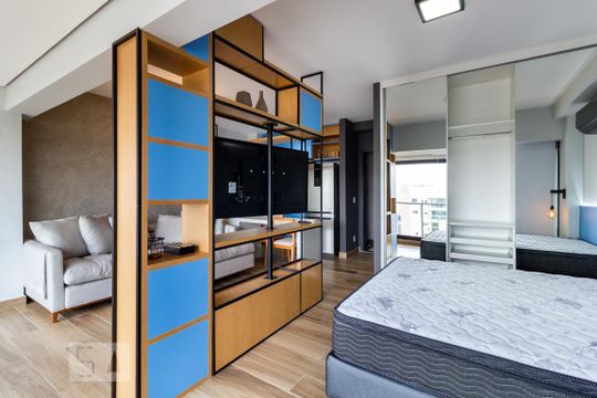 Studio de kitnet/studio para alugar com 1 quarto, 43m² em Itaim Bibi, São Paulo