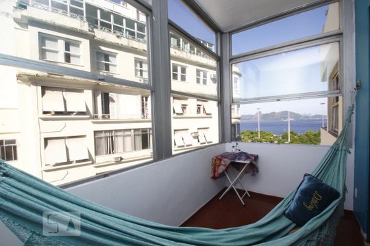 Varanda da Sala de apartamento para alugar com 4 quartos, 105m² em Flamengo, Rio de Janeiro