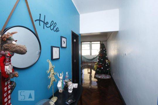 Hall de Entrada de apartamento para alugar com 4 quartos, 105m² em Flamengo, Rio de Janeiro