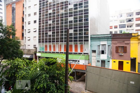 vista da Sacada de kitnet/studio à venda com 1 quarto, 28m² em Bela Vista, São Paulo