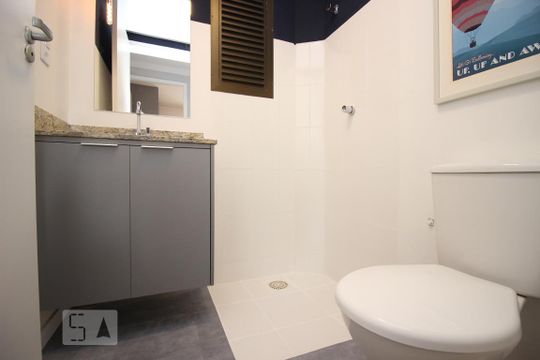 Banheiro Social de apartamento para alugar com 2 quartos, 55m² em Sul (águas Claras), Brasília