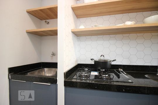 Cozinha de apartamento para alugar com 2 quartos, 55m² em Sul (águas Claras), Brasília