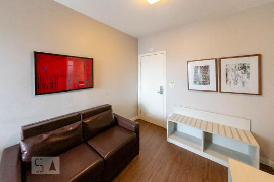 Sala de apartamento para alugar com 1 quarto, 32m² em Eldorado, Contagem