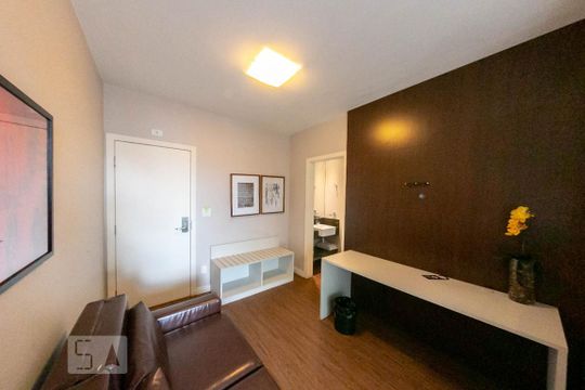 Sala de apartamento para alugar com 1 quarto, 32m² em Eldorado, Contagem
