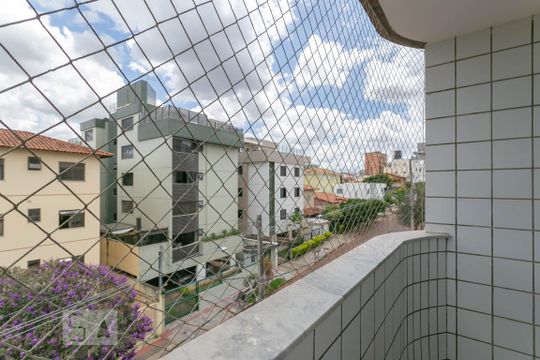 Varanda do Quarto Suite de apartamento à venda com 4 quartos, 89m² em Castelo, Belo Horizonte