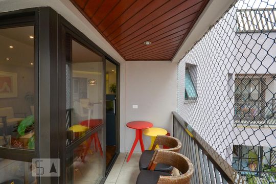 Varanda da Sala de apartamento à venda com 4 quartos, 135m² em Vila Mariana, São Paulo