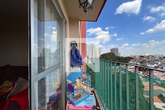 Varanda da Sala de apartamento à venda com 2 quartos, 60m² em Vila Amélia, São Paulo