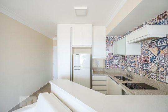Cozinha de apartamento para alugar com 1 quarto, 36m² em Vila Gomes Cardim, São Paulo
