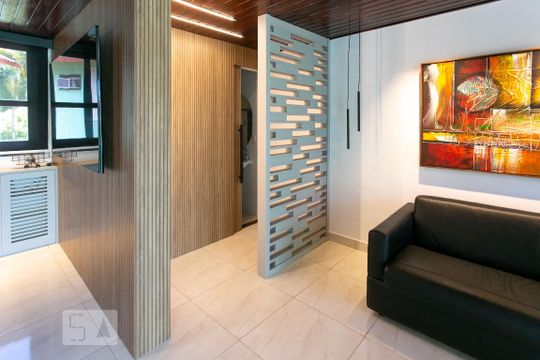 Escritório - Mezanino de casa de condomínio à venda com 2 quartos, 450m² em Barra da Tijuca, Rio de Janeiro