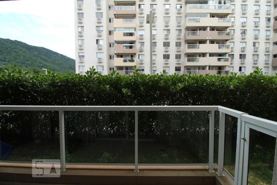 Vista - Sala de apartamento à venda com 2 quartos, 98m² em Recreio dos Bandeirantes, Rio de Janeiro