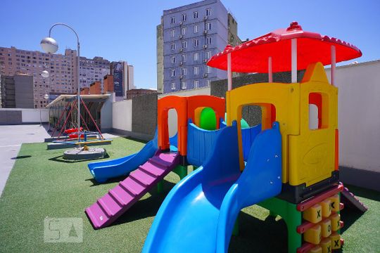 Área Comum - Playground de apartamento para alugar com 1 quarto, 38m² em Centro Histórico, Porto Alegre