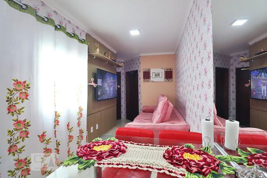 Sala de apartamento à venda com 2 quartos, 87m² em Parque Novo Oratório, Santo André