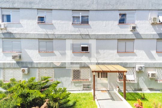 Vista da sala de apartamento à venda com 3 quartos, 98m² em Cristal, Porto Alegre