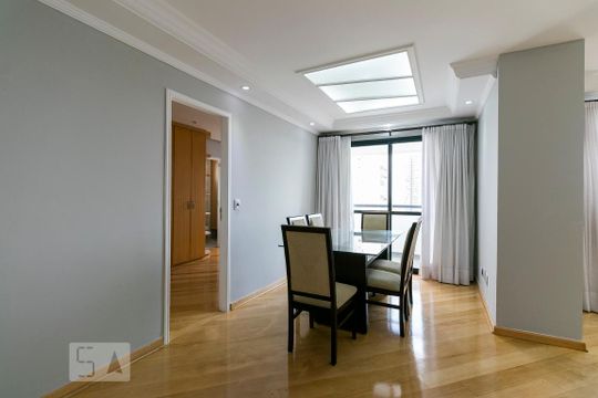 Sala de Refeições de apartamento à venda com 2 quartos, 120m² em Vila Bertioga, São Paulo