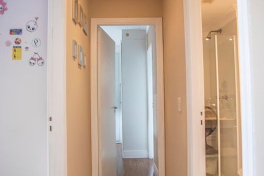 Corredor - Quarto de apartamento à venda com 2 quartos, 65m² em Campo Belo, São Paulo