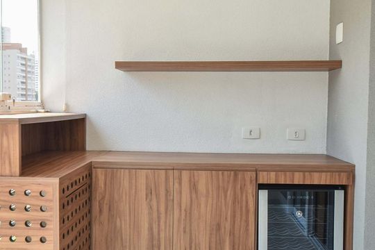 Sala de apartamento para alugar com 1 quarto, 41m² em Cidade Monções, São Paulo
