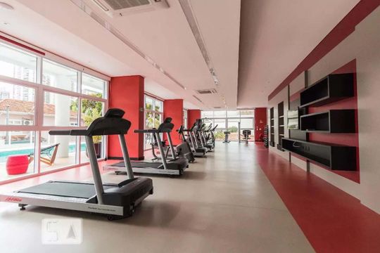 Área comum - Academia de apartamento para alugar com 1 quarto, 41m² em Cidade Monções, São Paulo