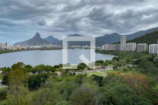 Vista da varanda da sala de apartamento à venda com 4 quartos, 153m² em Lagoa, Rio de Janeiro