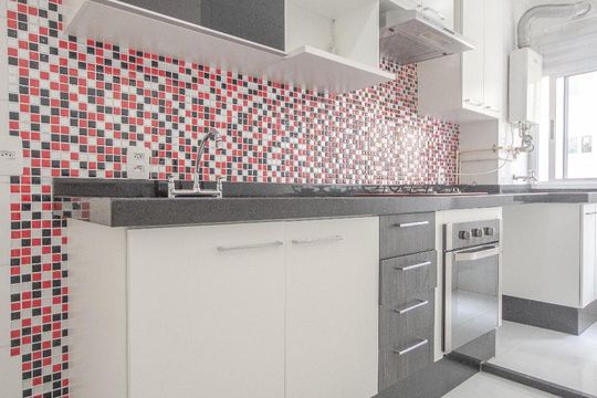 Cozinha de apartamento à venda com 2 quartos, 48m² em Jardim Leonor Mendes de Barros, São Paulo