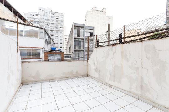 Varanda de apartamento à venda com 1 quarto, 35m² em Vila Buarque, São Paulo