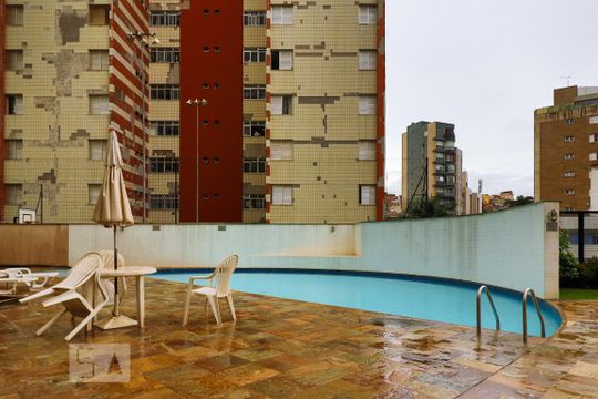 Área comum - Piscina de apartamento para alugar com 3 quartos, 80m² em Sion, Belo Horizonte
