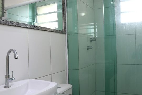 Banheiro Social  de apartamento à venda com 2 quartos, 44m² em Fazenda Morumbi, São Paulo