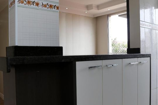 Cozinha  de apartamento à venda com 2 quartos, 44m² em Fazenda Morumbi, São Paulo