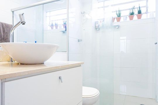 Banheiro de apartamento para alugar com 2 quartos, 70m² em Vila Madalena, São Paulo