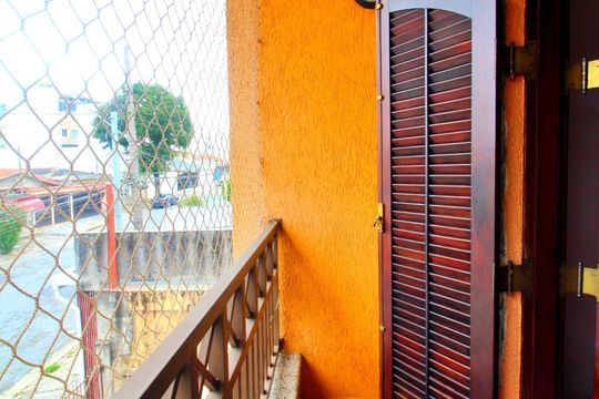 Varanda da Suíte de casa à venda com 3 quartos, 284m² em Parque Erasmo Assunção, Santo André