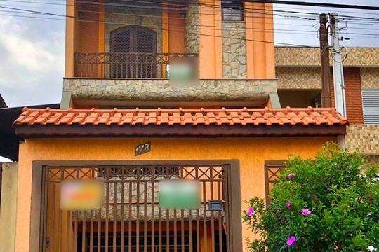 Fachada de casa à venda com 3 quartos, 284m² em Parque Erasmo Assunção, Santo André