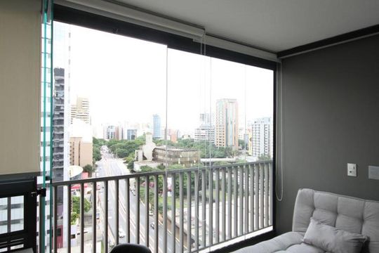 Varanda de kitnet/studio para alugar com 1 quarto, 25m² em Liberdade, São Paulo