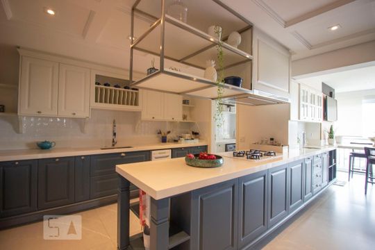 Cozinha de apartamento à venda com 2 quartos, 146m² em Anhangabaú, Jundiaí