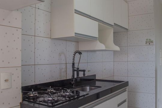 Cozinha de apartamento para alugar com 3 quartos, 66m² em Parque dos Lagos, Ribeirão Preto