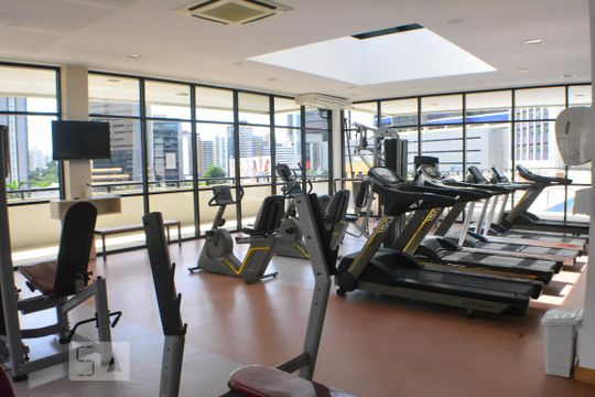 Área comum - Academia de kitnet/studio para alugar com 1 quarto, 50m² em Caminho das Árvores, Salvador
