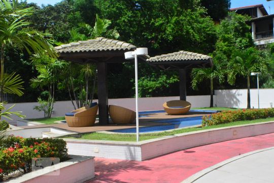 Área comum - Quiosque de kitnet/studio para alugar com 1 quarto, 50m² em Caminho das Árvores, Salvador